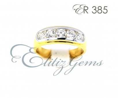 แหวนเพชรแถว ER385